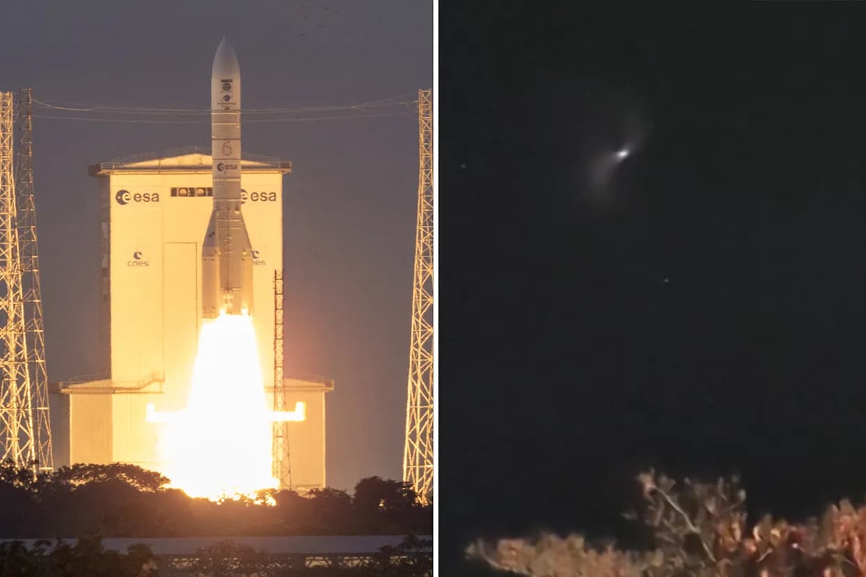 Vrtložasto svetlo nad Njujorkom i Long Ajlendom: objašnjenje — ostaci lansiranja rakete Ariane 6