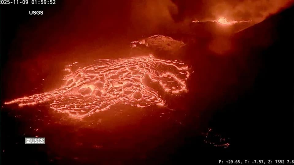 Vulkan Kilauea ponovo izbacuje lave preko 300 m — fontane dosegle do 1.100 stopa (335 m), navodi USGS