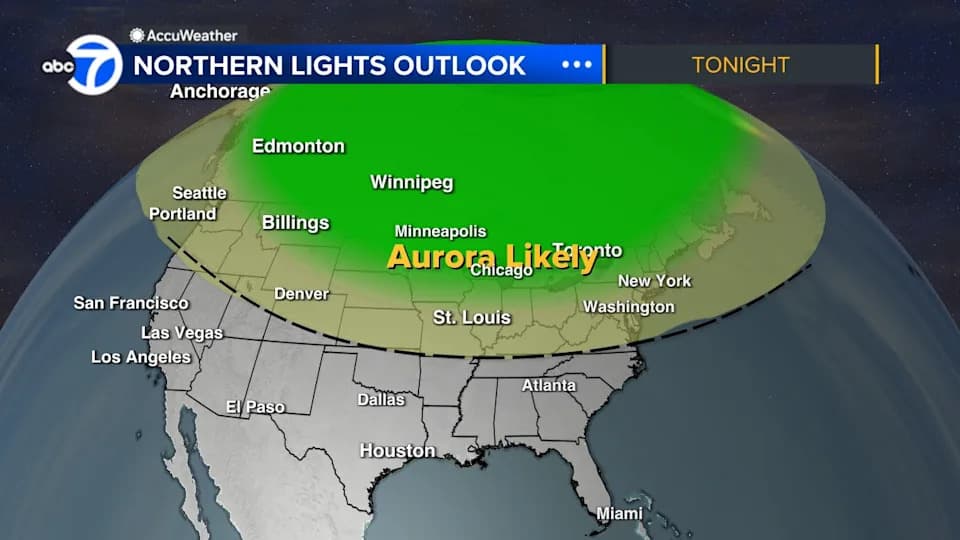 Severne svetlosti nad Čikagom: zapanjujuće fotografije i NOAA upozorenje