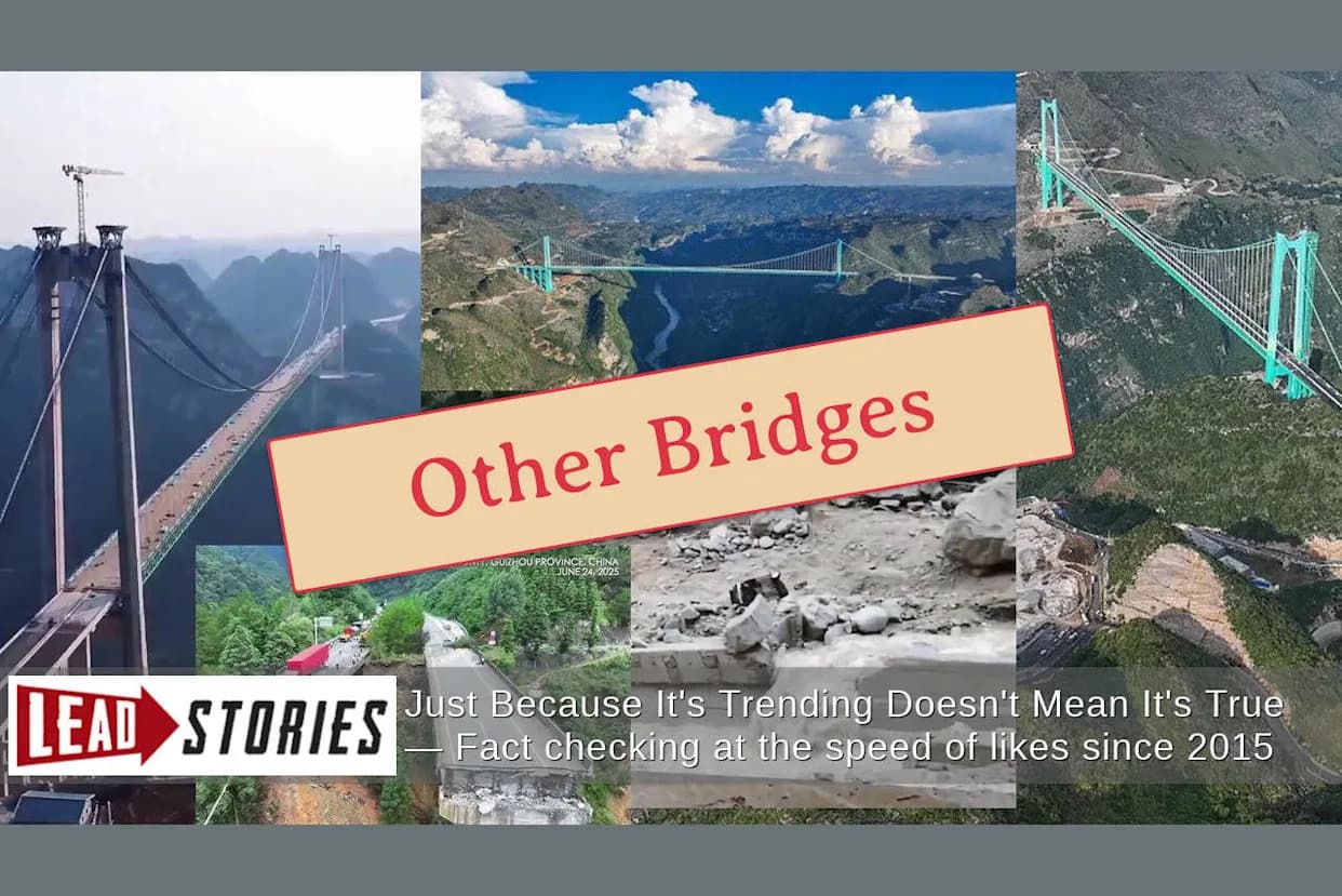 Provera činjenica: Nisu sve fotografije urušavanja povezane s Hongqi mostom — primeri pogrešnih objava