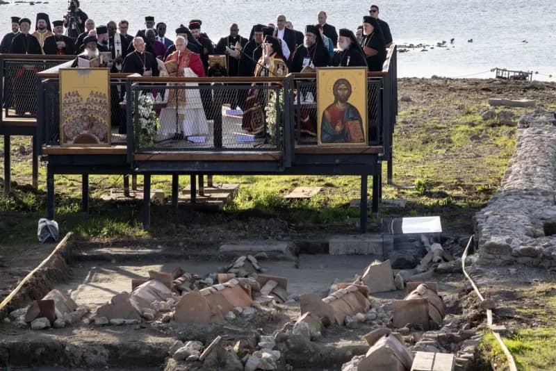 Suša otkrila baziliku ispod jezera Iznik — moguće mesto Prvog nikejskog sabora, papa posetio lokalitet