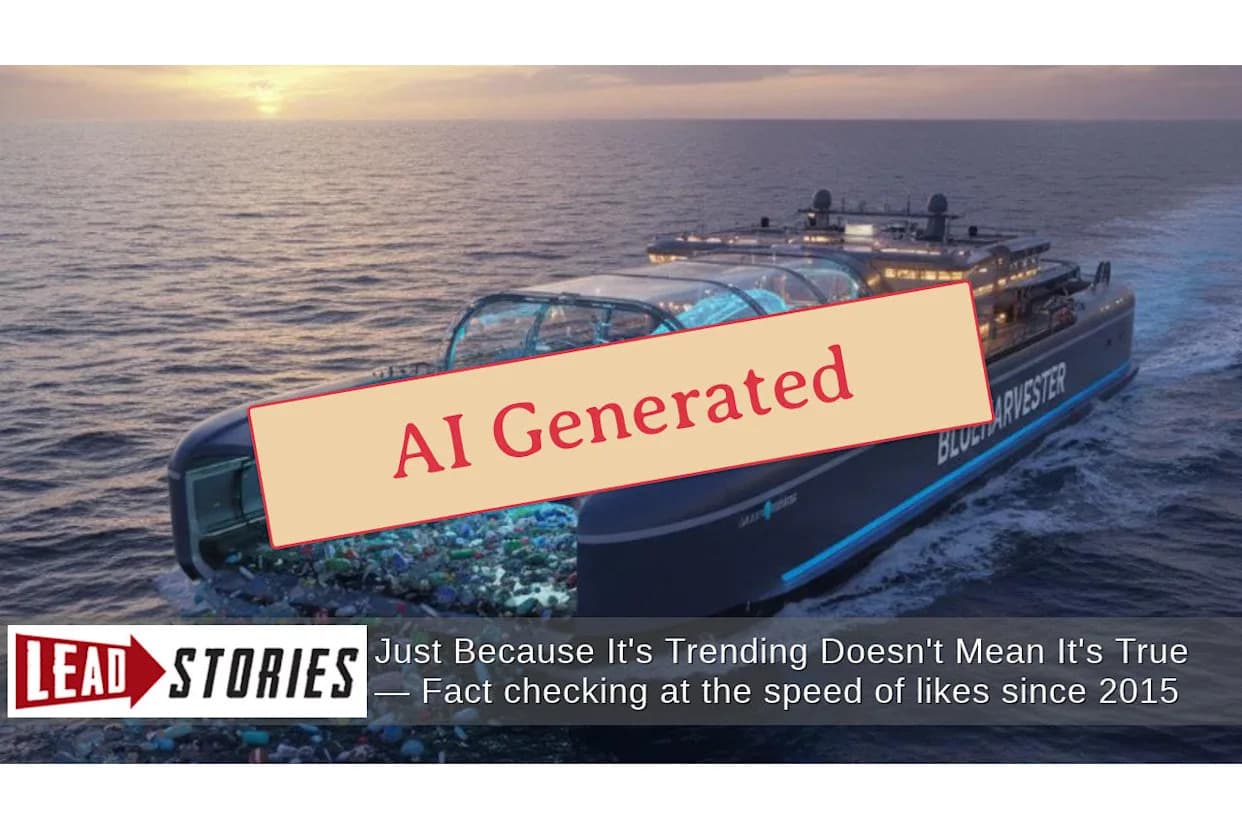 Provera činjenica: „BlueHarvester“ je fikcija — slike su generisane AI, nema zapisa u norveškom registru