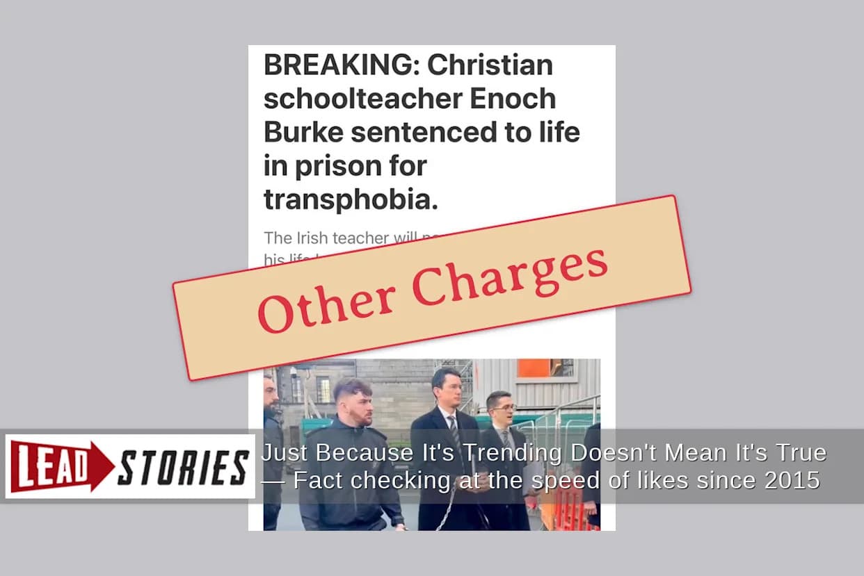 Provera Činjenica: Enoch Burke NIJE Dobio Doživotni Zatvor — Pritvor Je Zbog Nepoštovanja Sudskog Naloga