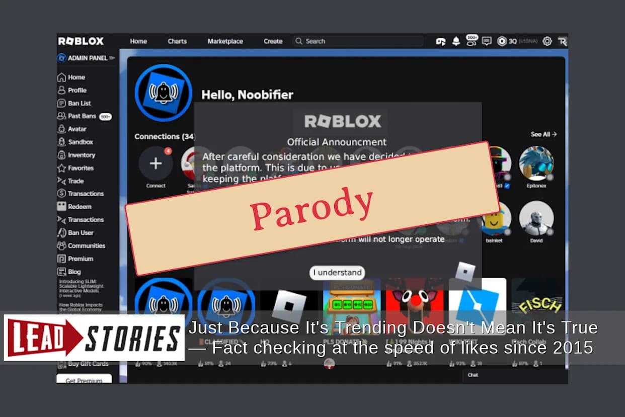 Provera: Viralna Objаva Da Roblox Gasi Platformu 1. Janaurа — Lažna