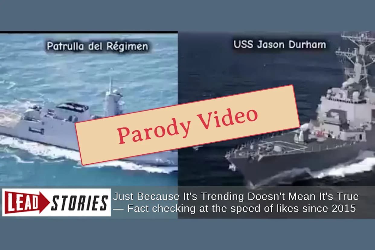 Lažan video: Parodija navodnog razgovora venecuelanskog broda Guaiquerí i razarača USS Jason Durham