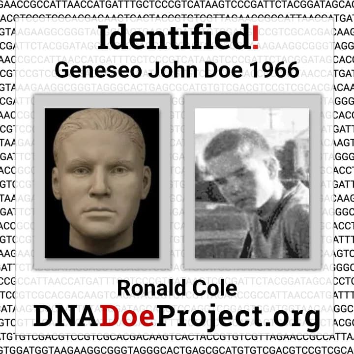 Geneseo 'John Doe' Posle 60 Godina Identifikovan Kao Ronald Joe Cole