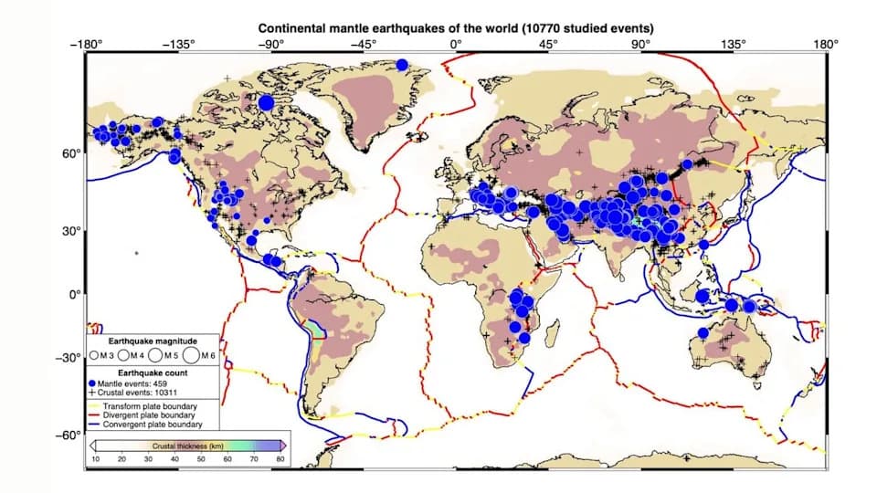 'Nemogući' potresi u plaštu otkriveni širom sveta — nova globalna mapa i metoda razotkrivaju skrivene potrese