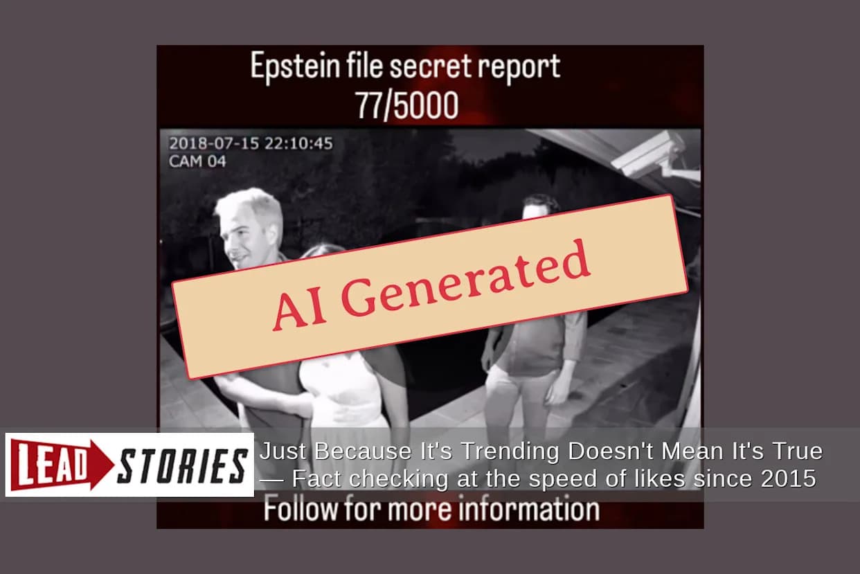 Provera činjenica: Lažni AI video „Epstein File Secret Report 77/5000“ — zašto nije autentičan