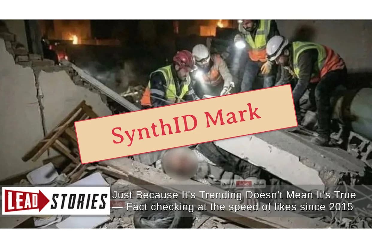 Provera činjenica: Fotografija tela Ali Khameneija izvučenog iz ruševina je verovatno AI‑manipulacija (SynthID vodeni žig)