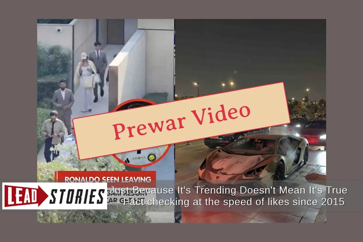 Provera činjenica: Video o Ronaldu u Dubaiju nije iz marta 2026. — snimak je iz januara