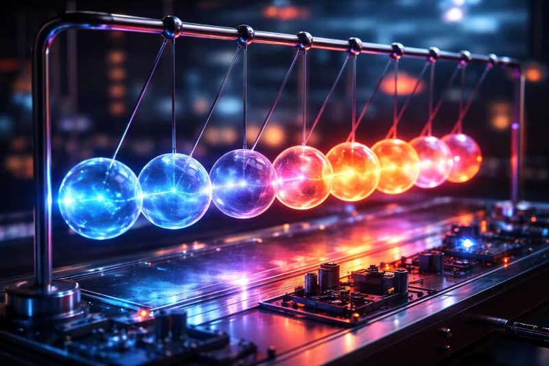 Kvantna Njutnova kolevka: ultrahladni gas prenosi energiju bez disipacije