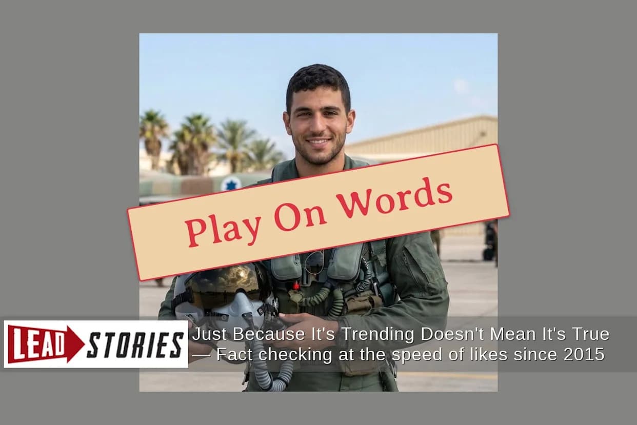 Lažna fotografija 'Halach Boome': Slika nije stvarni izraelski pilot, već AI‑generisana