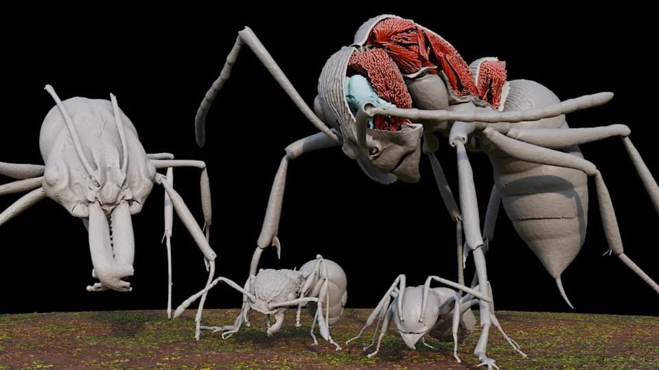 Antscan: Digitalna 3D biblioteka od 2.193 mrava otkriva skrivene detalje