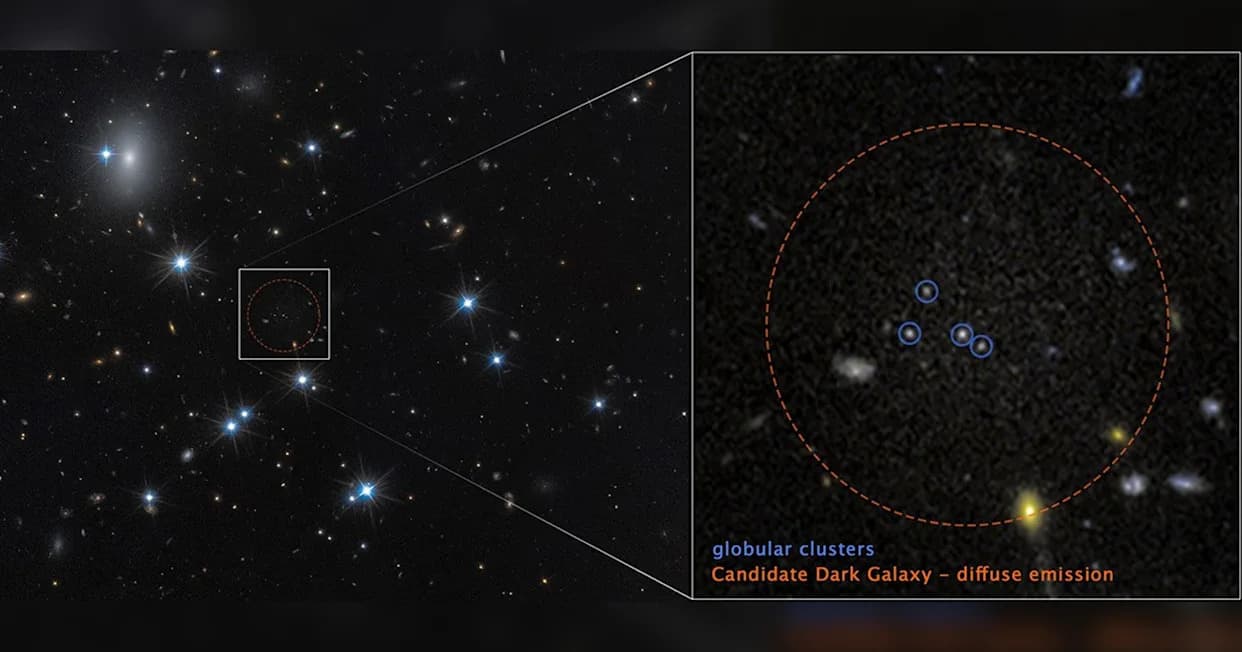Hubble Otkrio Galaksiju CDG-2 Koja Izgleda Da Je ~99,9% Tamne Materije