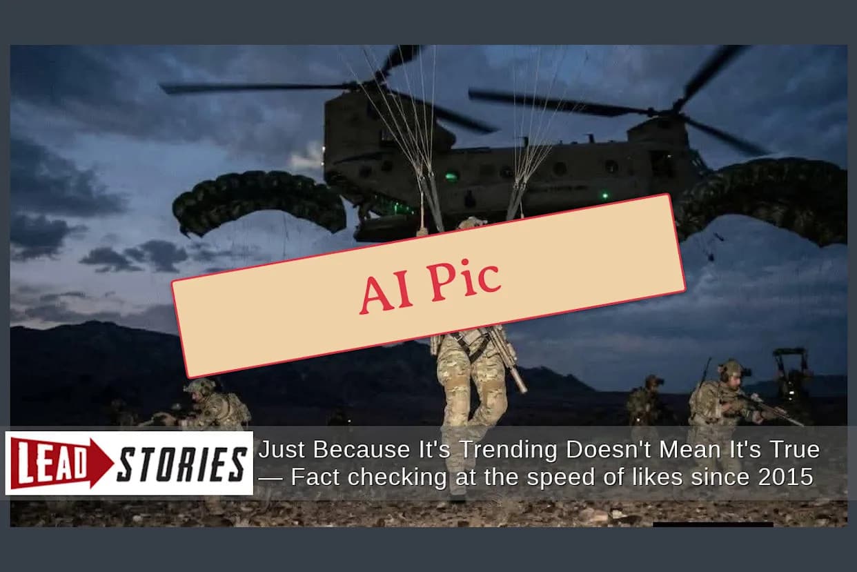 Provera činjenica: Netačno — 173 pripadnika Delta Force nisu zarobljena u Iranu, fotografije su AI