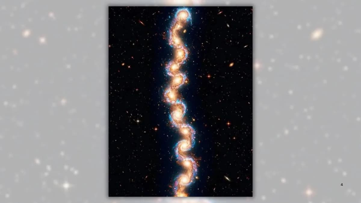 Provera činjenica: Slika 'Cosmic Vine' u obliku heliksa nije zvanična