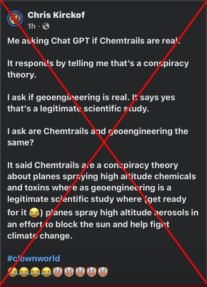 ChatGPT Ne Dokazuje „Chemtrails“ — Kako AI 'Halucinacije' I Podstavljeni Upiti Šire Teorije Zavere