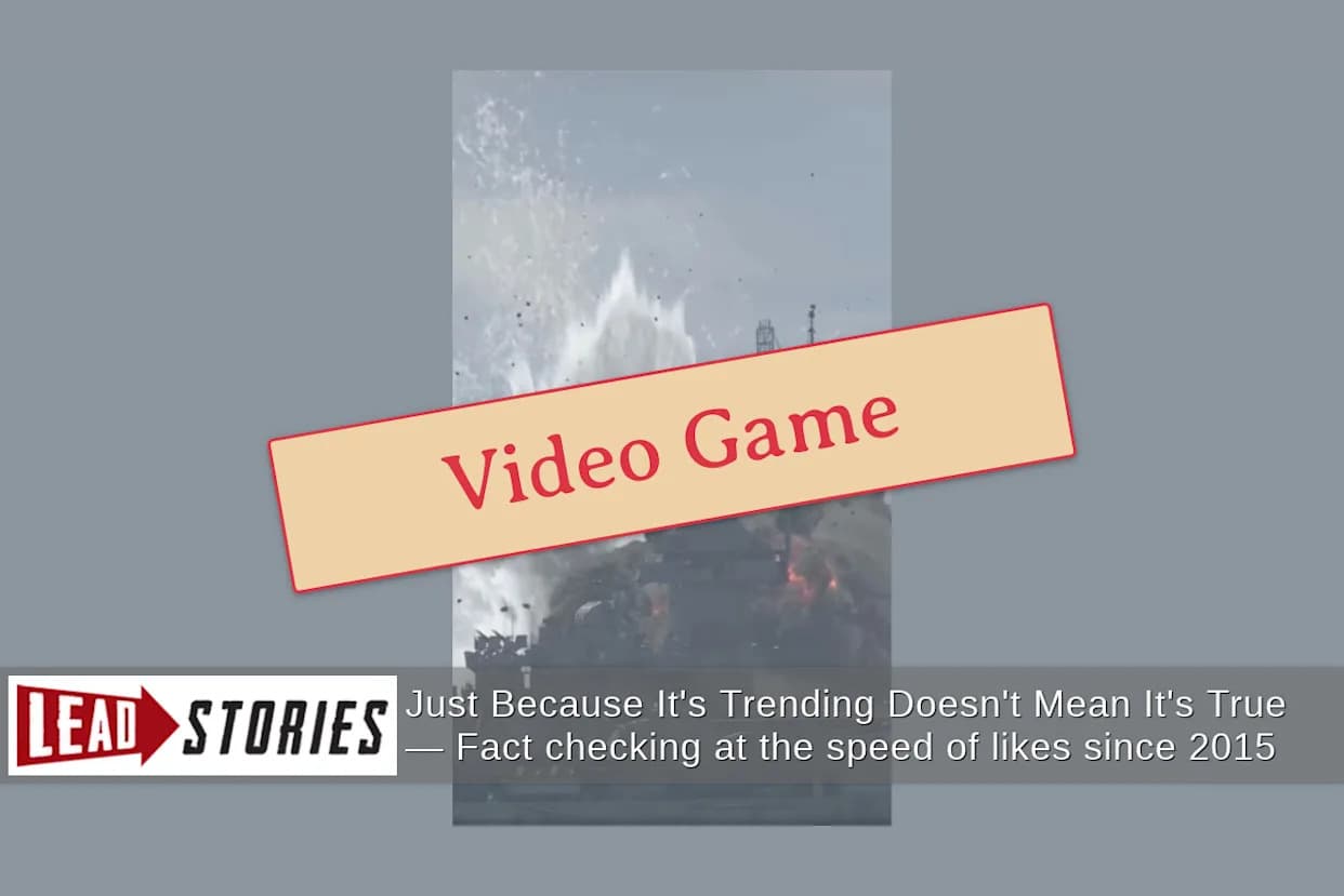 Lažan video: Iranski projektili nisu uništili američki ratni brod u Hormuškom moreuzu