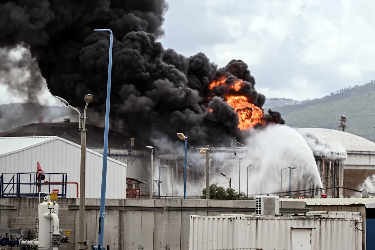 Požar U Rafineriji Bazan U Haifi Nakon Raketnog Napada — Incident Pod Kontrolom, Nema Povređenih
