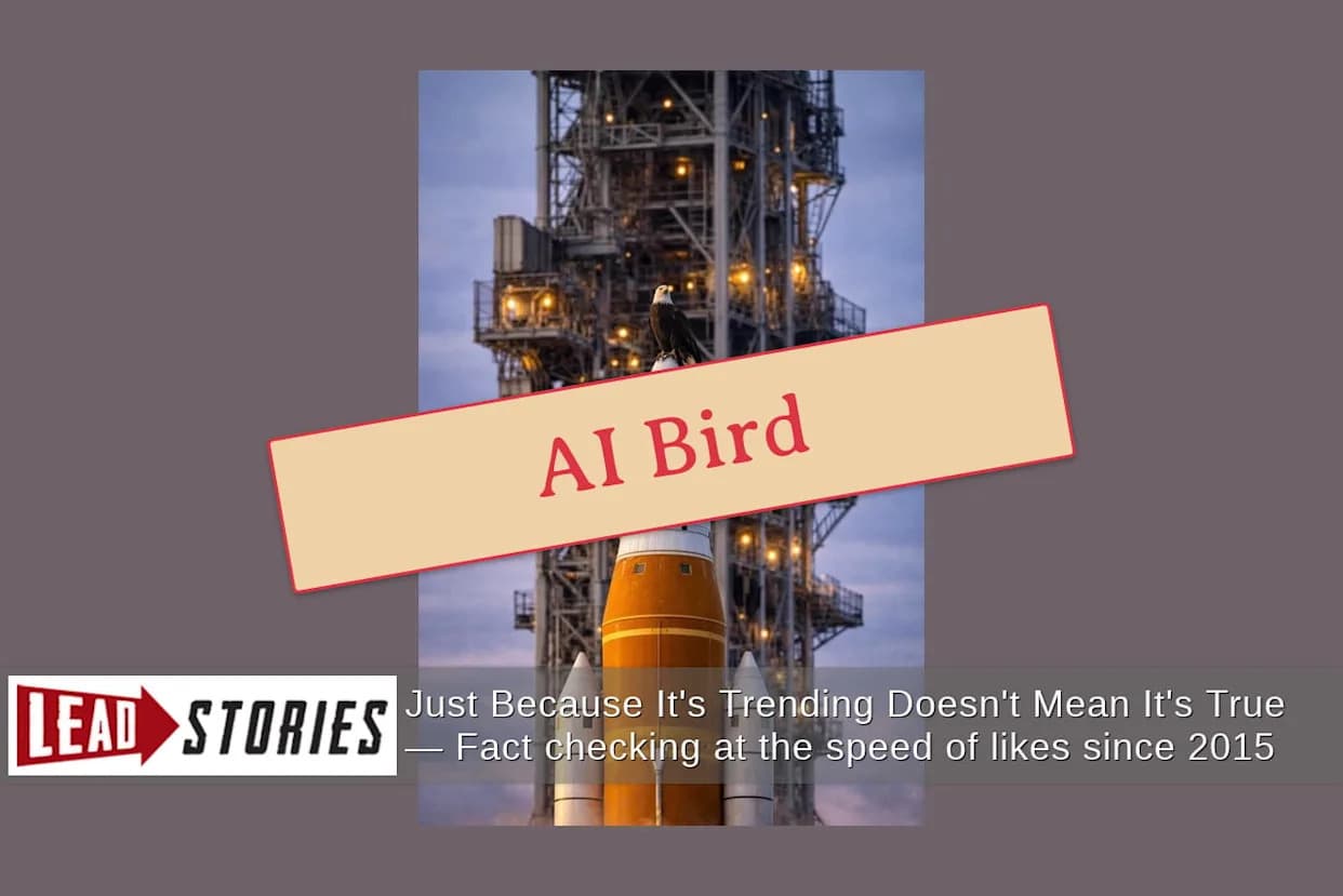 Provera Činjenica: Slika Nije Prikazala Belorogog Orla Koji Sleće Na Artemis II — To Je AI-Slika