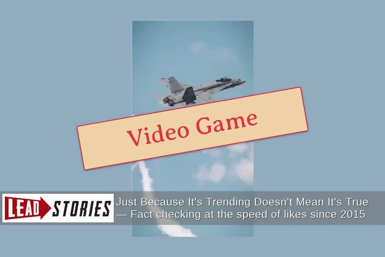 Provera činjenica: Video koji navodno prikazuje obaranje američkog F-15 nije autentičan