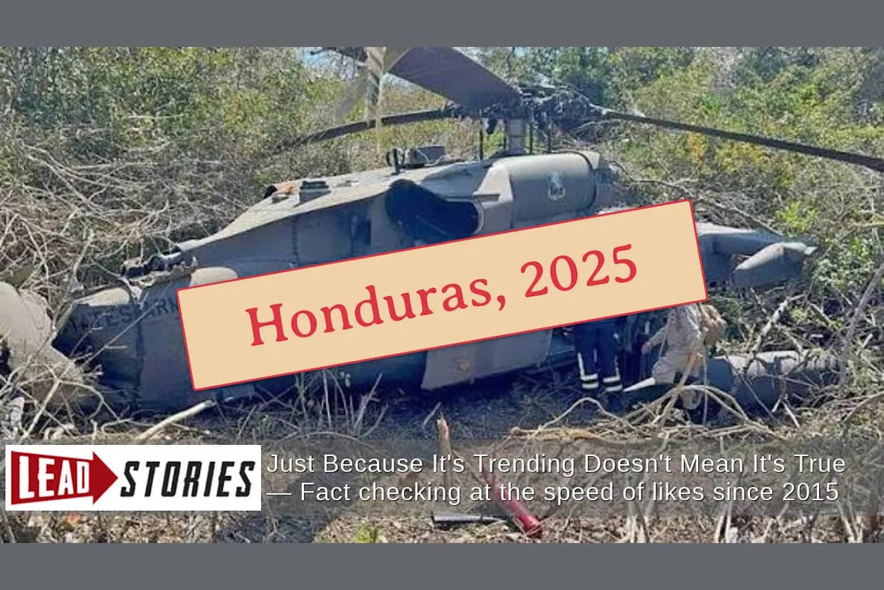 Provera činjenica: Fotografija oborenog američkog helikoptera NIJE iz Irana — potiče iz Hondurasa (mart 2025.)