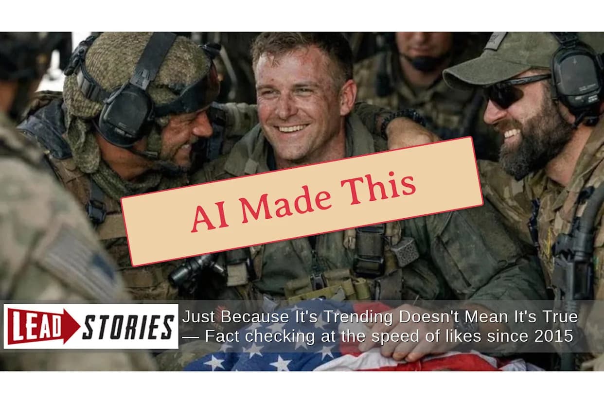 Lažna fotografija spašenog pilota F-15: AI-deepfake (99,9% prema analizi)