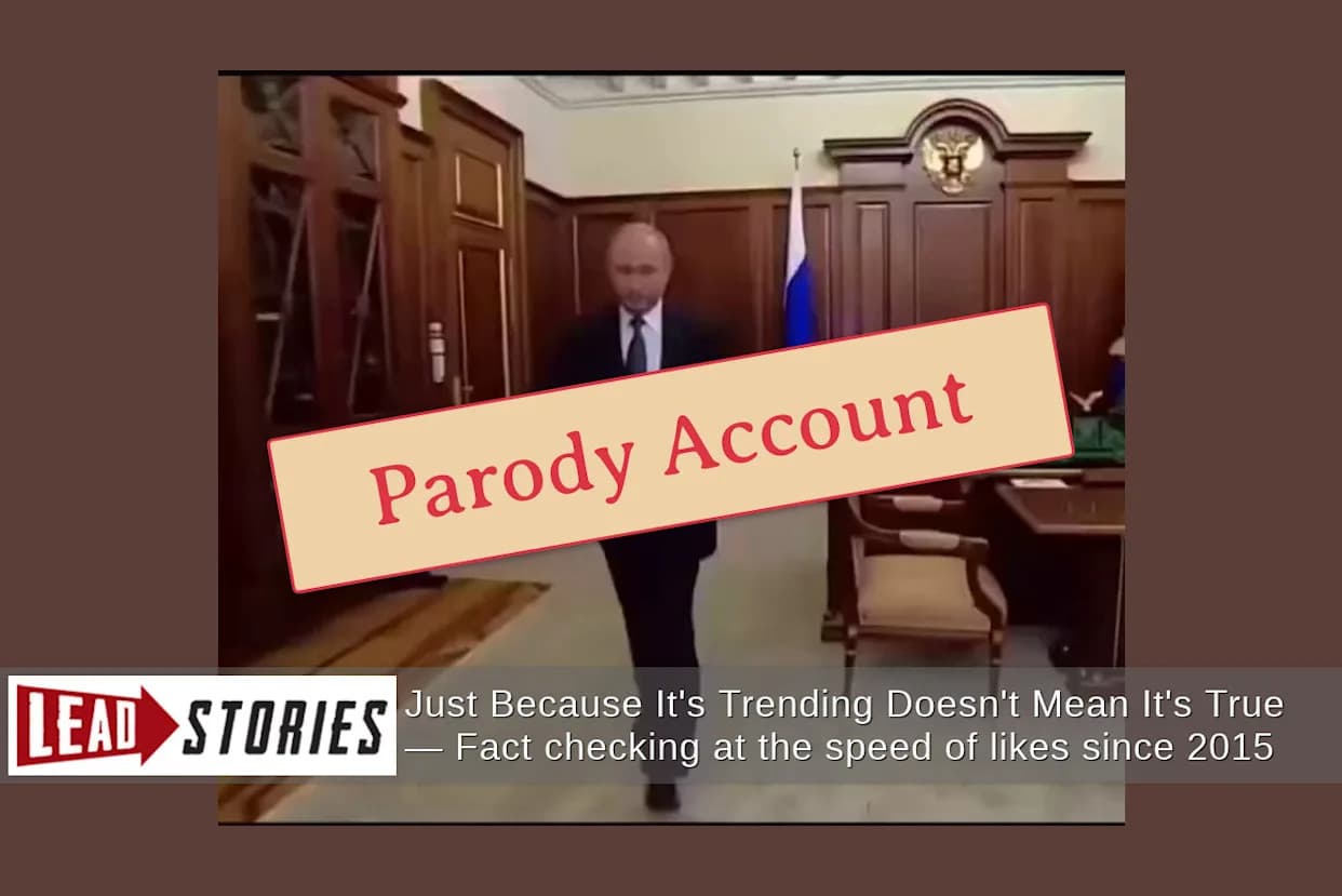 Provera činjenica: Putin NIJE rekao „Ne usuđujte se da dirate Hormuški moreuz“ — citat potekao iz parodije