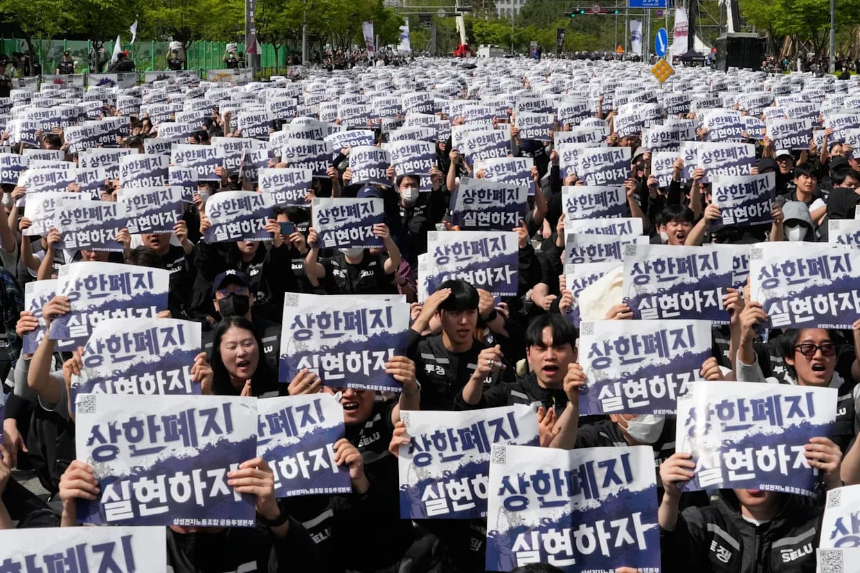 Hiljade radnika Samsunga u Pyeongtaeku traže veće bonuse i prete 18-dnevnim štrajkom