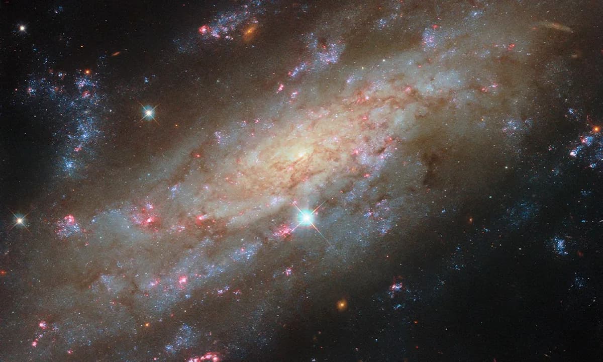 Hablov teleskop snimio NGC 3137: kompozitna fotografija otkriva mlade zvezde i crvene magline