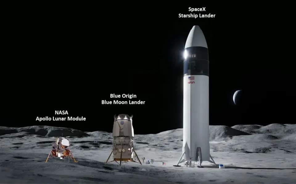 Maketa Blue Moon MK2 Postavljena u Johnson Space Centeru — Pripreme Astronauta Za Artemis Se Intenziviraju