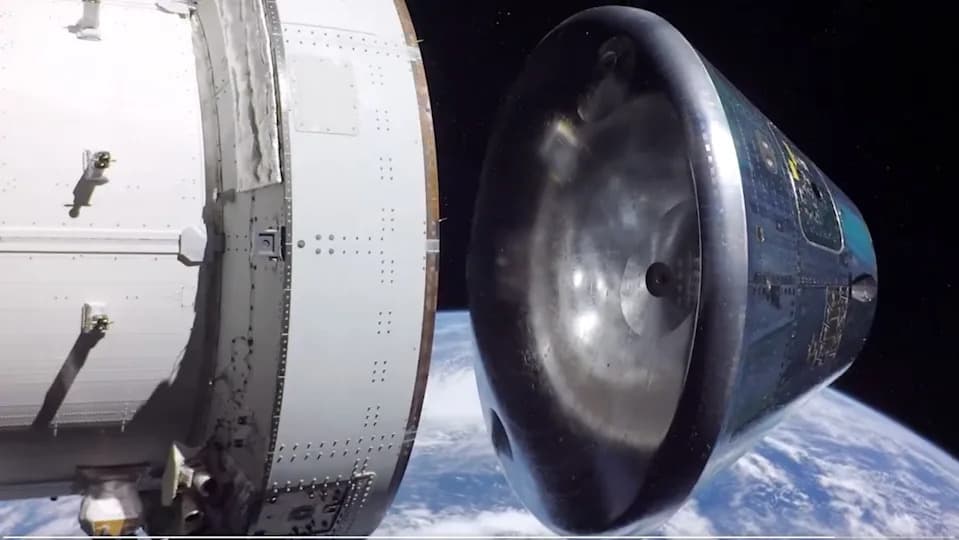 NASA Objavila HD Snimak: Trenutak Kada Se Orion Odvojio Od Evropskog Servisnog Modula