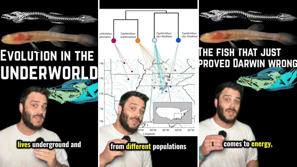 Slepa pećinska riba ispod tri južne države može da preispita Darvinovo shvatanje evolucije pod zemljom