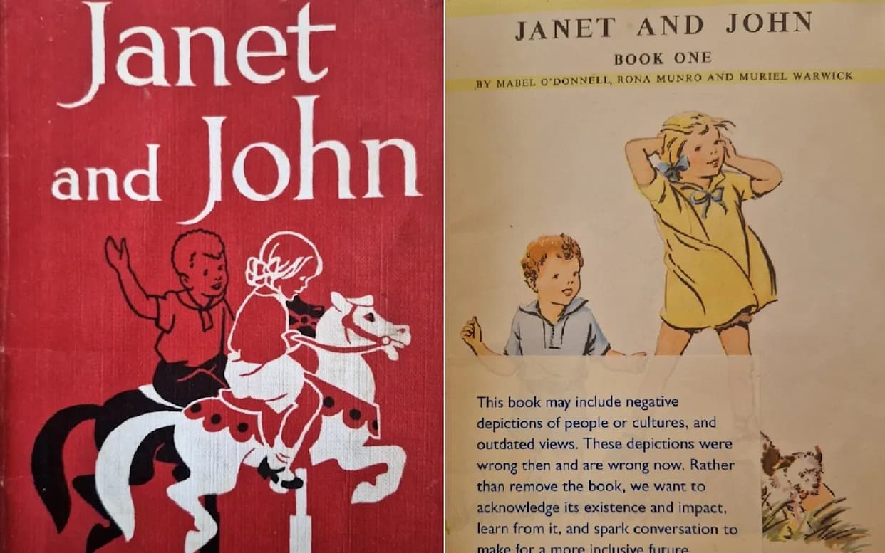 Muzej Postavio Upozorenja Na Knjige Iz Replike Biblioteke Iz 1960-ih — Među Njima 'Janet And John' i Bond