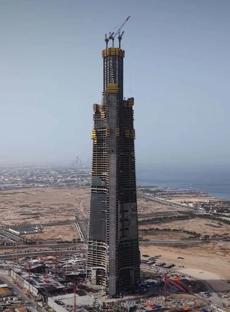 Jeddah Tower Se Približava Gornjim Etažama: Na Putu Ka 1.000 m