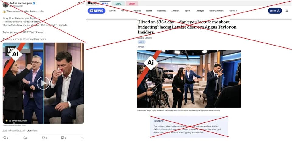 Lažni AI-snimci tuče Lambie i Taylora vode na investicionu prevaru — ABC upozorava