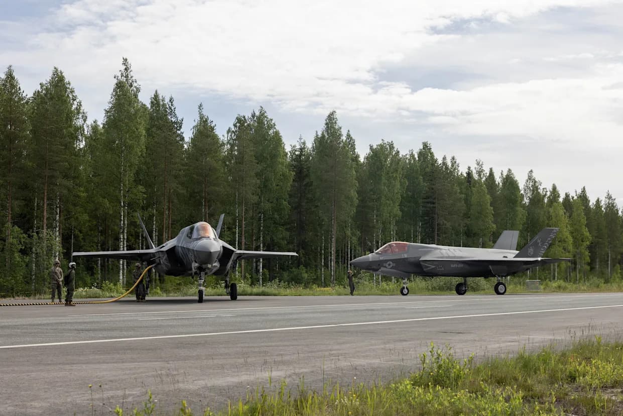 F-35B Marinaca Izveo Istorijske Letne Operacije Sa Finskog Autoputa Tokom Ramstein Flag 2026