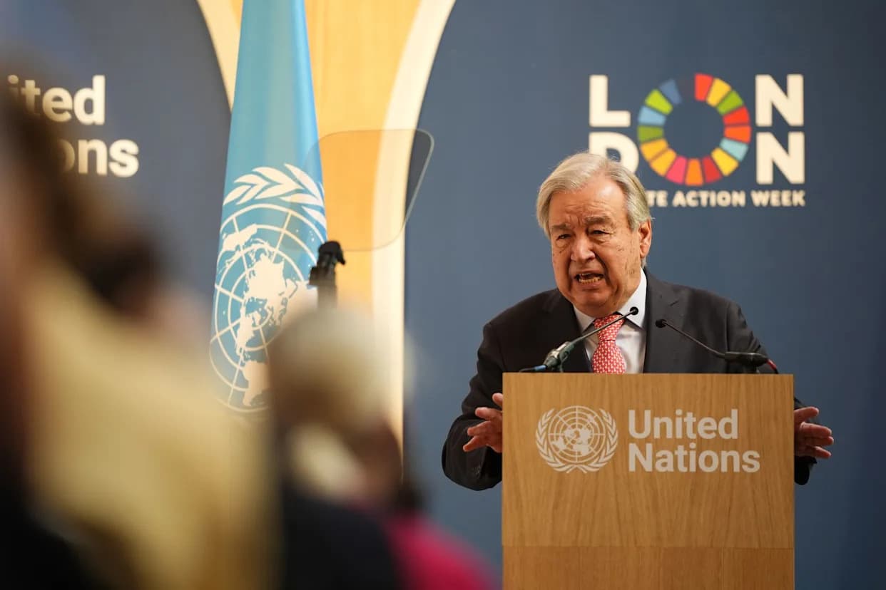 London „Se Kuva“ — Guterres Poziva Na Hitnu, Pravednu Tranziciju I Akciju Protiv Metana