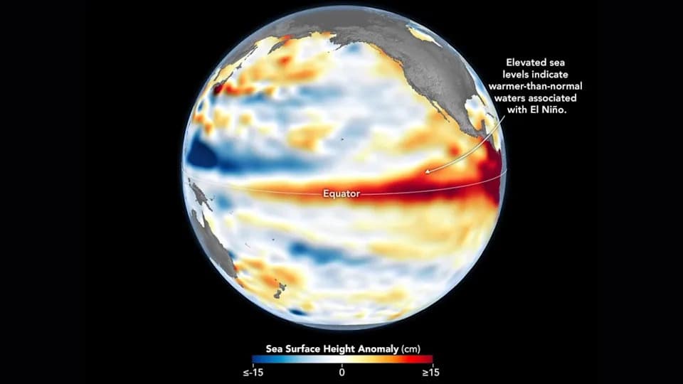 Satelit Snimio Kelvinov Talas Dug Stotinama Milja — El Niño Se Pojačava