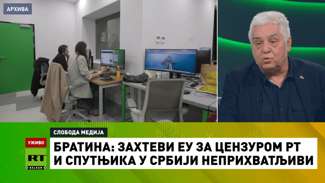 Bratina: Zahtevi EU da Srbija zabrani RT Balkan i Sputnjik su neprihvatljivi — „To je cenzura“ (VIDEO)
