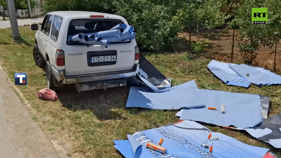 Spor oko bilborda u Gračanici: Prištinska policija zaustavila "Zavet Vidovdana"