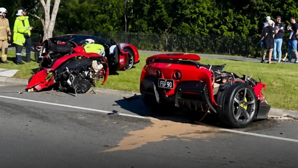 Ferrari SF90 Prepolovljen Na Gold Coastu — Influencer Sam Gordon Kaže: „Automobil Mi Je Spasao Život“