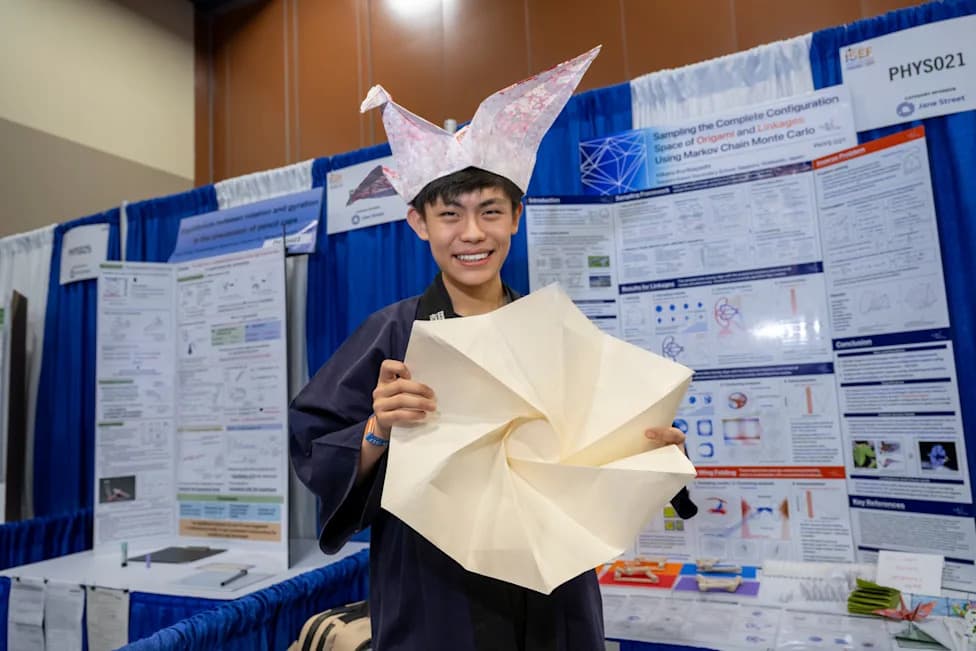 Origami u službi nauke: 18-godišnjak iz Hokkaida osvojio 100.000$ na Regeneron ISEF-u