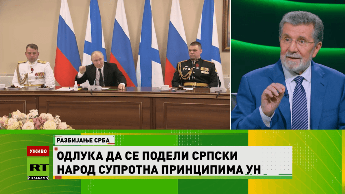 Terzić za RT Balkan: Putin Dobro Razume Tragičnu Sudbinu Srba i Istorijske Korene Podele