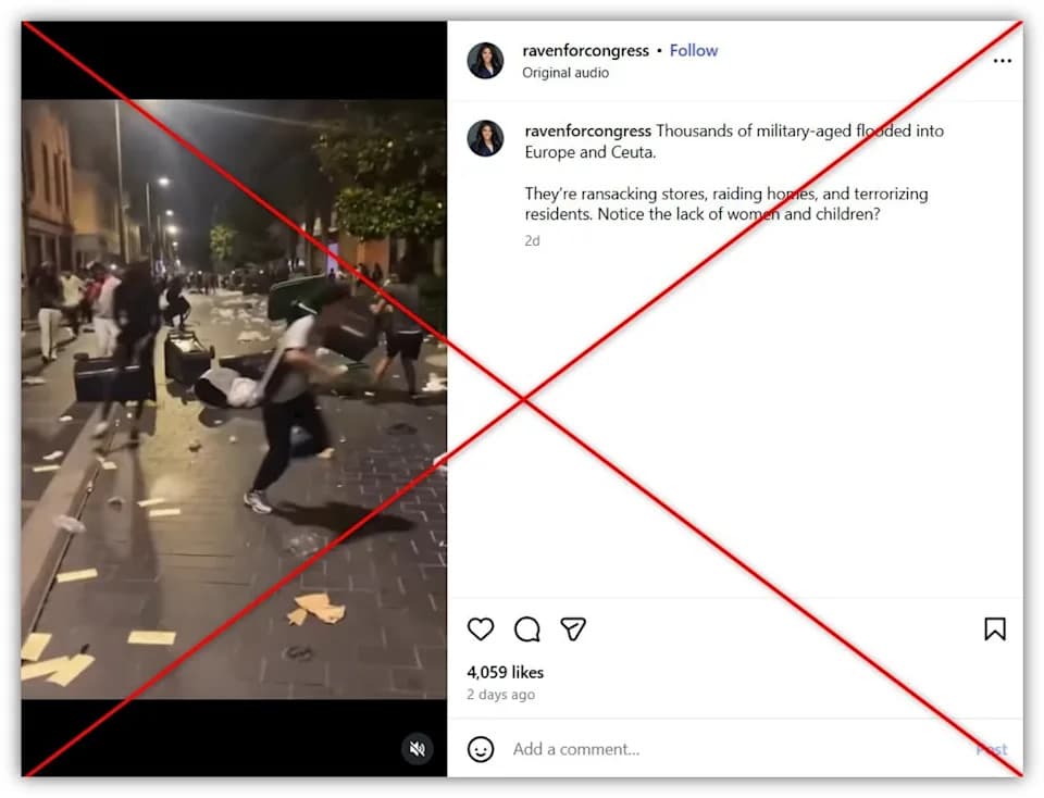 Lažni snimak: Video nereda u Tuluzu pogrešno predstavljen kao stampedo u Ceuti