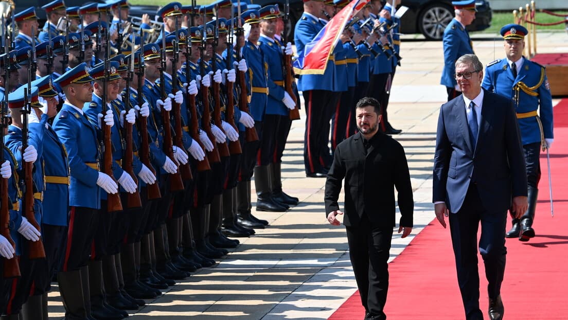 Svečani doček Vladimira Zelenskog u Beogradu: Susret sa Vučićem, memorandum i protesti