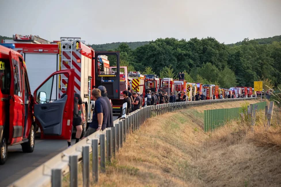 Nemački vatrogasci ostvaruju napredak u gašenju rekordnog požara u Hürtgen šumi