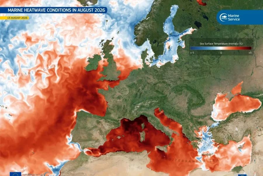 Alarmantan morski talas toplote: Sredozemlje i Atlantske Obale Evrope Beleže Rekordne Temperature