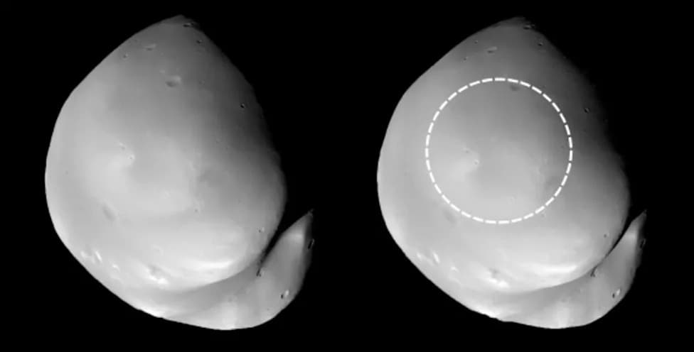 Deimos: Jedan udar asteroida mogao bi da sakrije drevne kratere ispod 120 m regolita