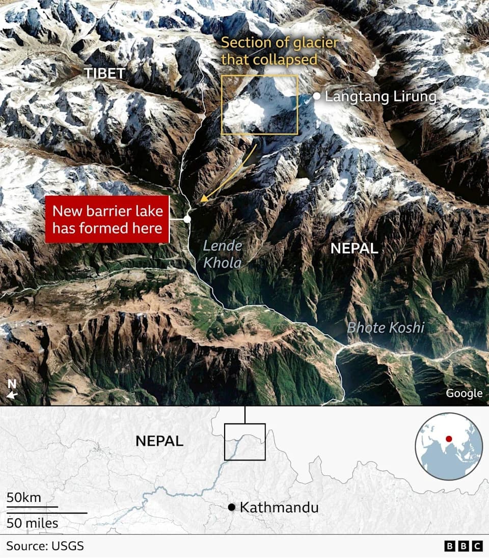 Kolosalna klizišta i bujice na granici Nepal–Tibet: 579 mrtvih u Nepalu, stotine nestalih i rizik od novih poplava